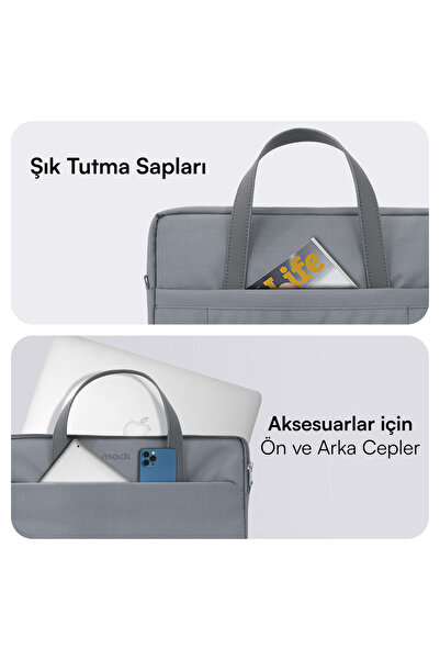 Mack MCE-1512 حقيبة الكمبيوتر المحمول NOVA Eco مقاس 15.6 بوصة باللون الرمادي