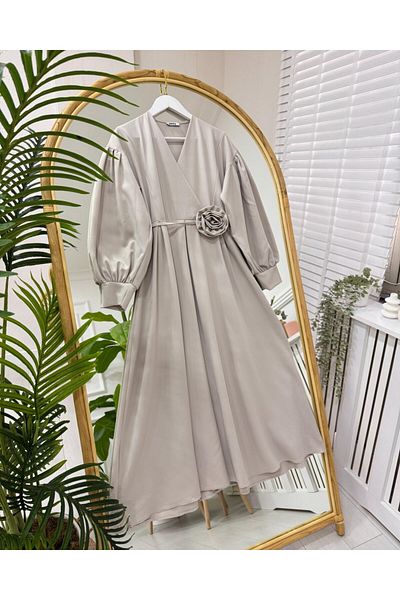 onix Yakamoz Dress - Beige