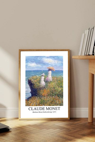 Dekorsiahome Ένα τεμάχιο ζωγραφική με ξύλινο πλαίσιο Claudemonettk0011
