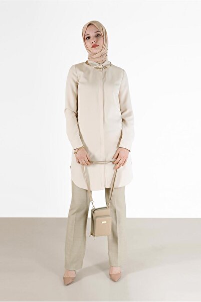 Alvina HIDDEN BUTTON BASIC TUNIC 42403