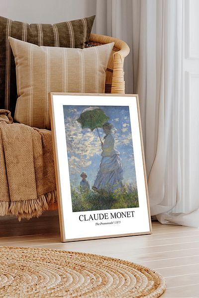 Dekorsiahome Ένα τεμάχιο ζωγραφική με ξύλινο πλαίσιο Claudemonettk0003