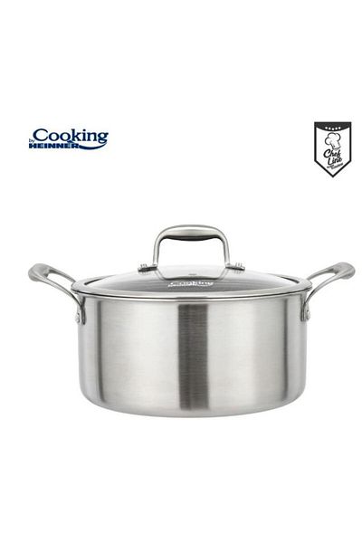 Heinner Stainless steel casserole with lid Heinner HR-MRK-28, 28 x 13 cm, 7 L