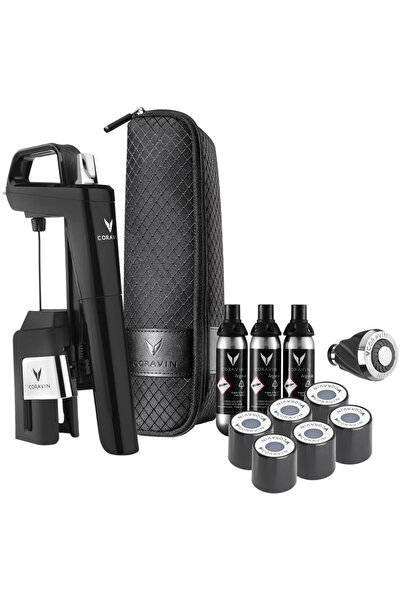 Coral CORAVIN Timeless Six+ 112326B Wine Preservation System, Aerator, Capsul...