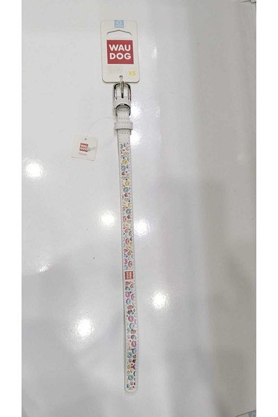 WAUDOG COLLAR Wau Dog Neck Collar Donut White 15 mm Thickness 27-36 cm Length
