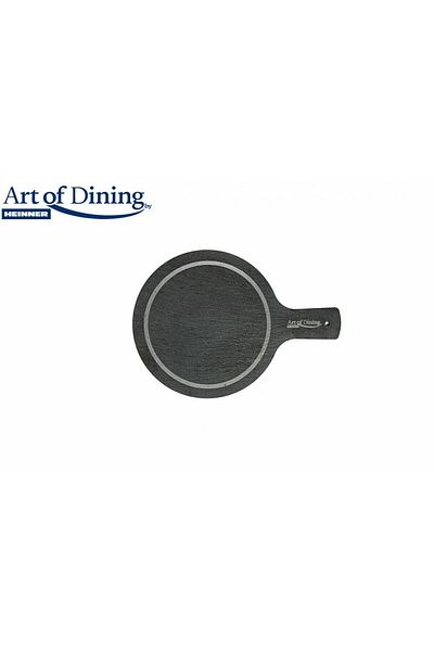 Heinner Heinner HR-JT-2819 round slate platter, with handle, 28 x 20 cm