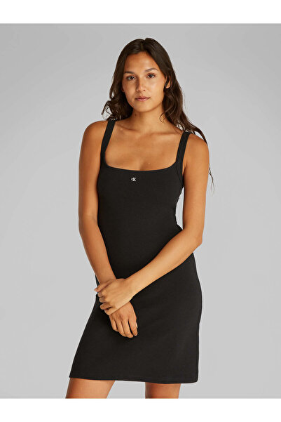 Calvin Klein SOFT RIB FIT & FLARE DRESS