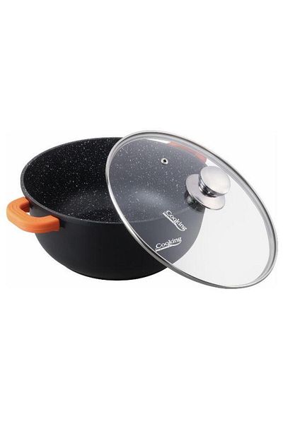 Heinner Heinner HR-SCO-A0332A cast aluminum casserole, 10 L, 32 x 14.5 cm (Black)