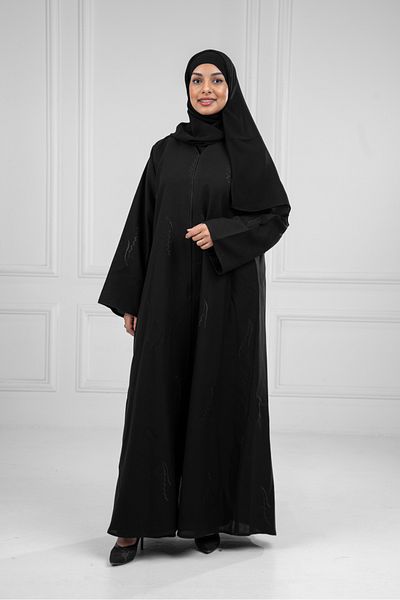LAVİNİA عبايه نسائية من لافينيا مع قماش كريب منمنت