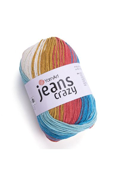 Yarnart Jeans Crazy - Ebruli - 8221 - 4 Pcs