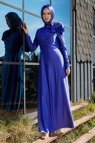Alvina 50420 Model Evening Dress - Accessory Detailed