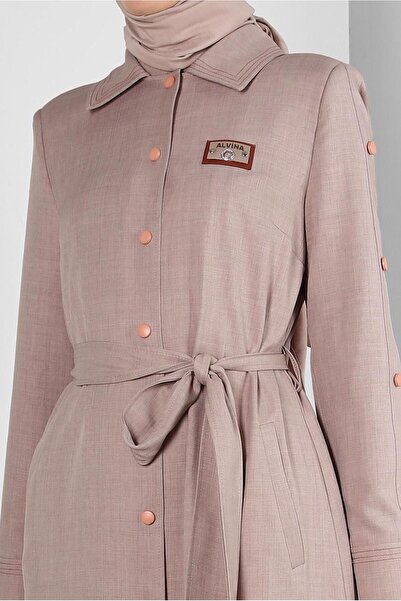 Alvina GÖMLEK YAKA KUŞAKLI TRENÇKOT 10779