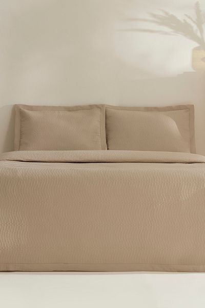 Karaca Home Beige Diet Bedspread Juno Double