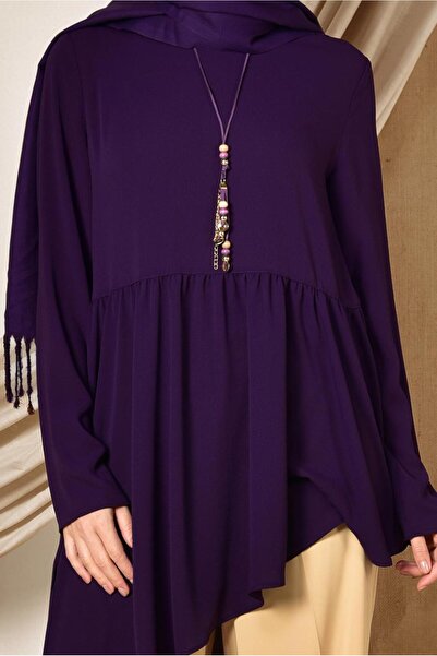 Alvina Asymetric Cut Volan Tunic 4864