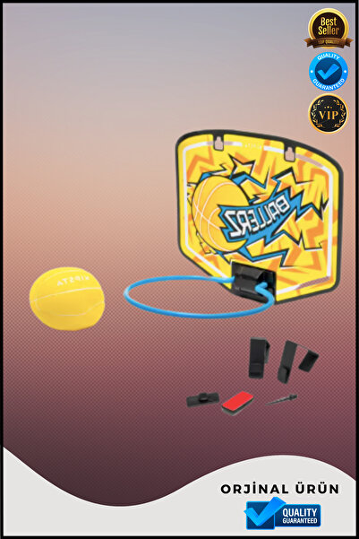 OverPazar Mini Pota Çocuk / Yetişkin Mini Basketbol Potası - Kırmızı / Gümüş 34*21*12 Cm