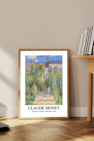 Dekorsiahome Pictură dintr-o singură bucată cu cadru din lemn Claudemonettk0007