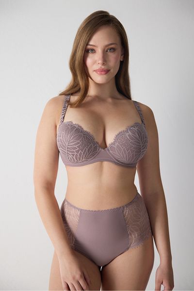 Magic Form Sutien push-up cu dantelă cu model de frunze