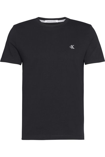 Calvin Klein Men's Logo Regular Fit Short Sleeve Round Neck Black T-Shirt J30J314544-BAE