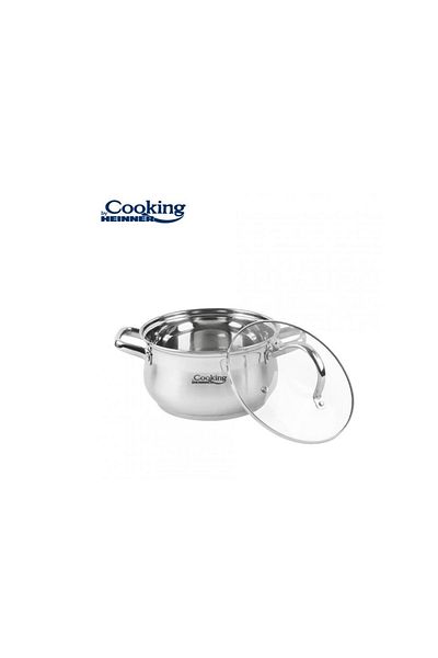 Heinner Heinner Amira HR-MSF-026 saucepan with lid, 18 x 10.5 cm, 2.6 L (Stainless Steel)