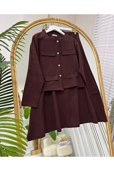 onix Anya İkili Takım kahve