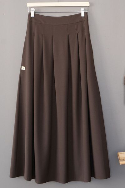 hrmonny PLEATED LONG FLARED SKIRT