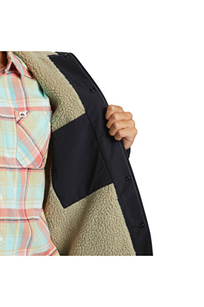 Quiksilver Rain Cloud Warm Hooded Coach Erkek Siyah Ceket ERKEK CEKET EQYJK04110