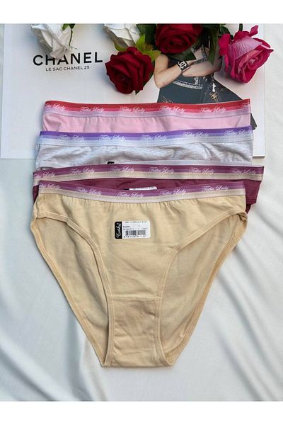 Tutku Set de chiloți din 3 piese model bikini cu dungi Berry