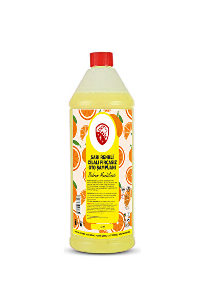 NEWMİX 1 Lt Cilalı Fırçasız Sarı Renkli Bodrum Mandalinası Oto Şampuanı