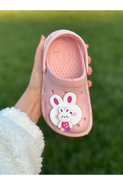 Bold Boutique Children's Slippers with Movable Figures, Non-Slip Sole, Sea Beach Pool Slippers