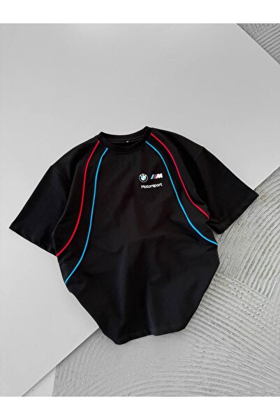 KUN SPORTSWEAR Μπλουζάκι Unisex Oversize Motosport Piping