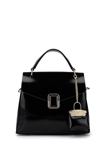 Tamer Tanca Women's Vegan Black Shoulder Bag