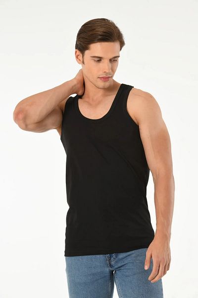 Mfö Life İç Giyim 6 Pieces Classic Strappy Combed Cotton Men's Undershirt 1St Quality Made from 100% Cotton Yarns.