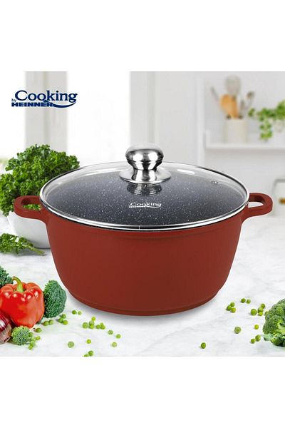Heinner HEINNER CALABRIA casserole with lid, 40 x 17.5cm, 18.6L, aluminum (Brown)