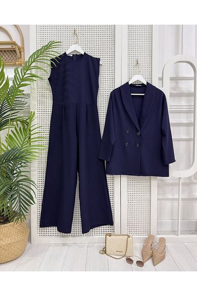 onix Livoni Jacket Navy Blue Jumpsuit Suit