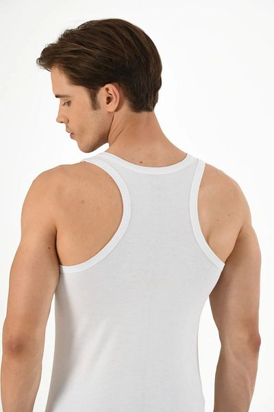 Mfö Life İç Giyim 5 Pieces Strappy Ribbed Woven Rambo Men's Athlete 1St Quality Made from 100% Cotton Yarns.