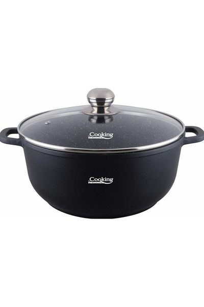 Heinner Heinner HR-SCO-A0328A cast aluminum casserole, 28 x 12.5 cm, 6.5 L (Black)
