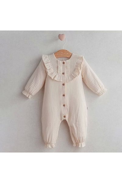Tongs Baby Ceremony Girl Jumpsuit 5431 Ecru