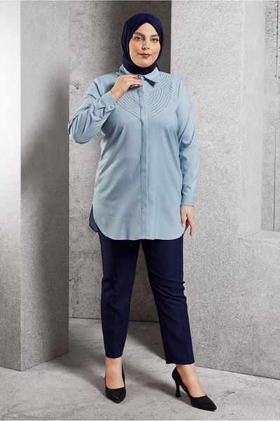 Alvina Τουνίκ πουκάμισο Plus Size - 20648