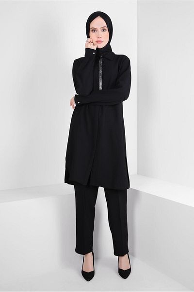 Alvina COSTUME PANTALONI DETALIAT DE PIATRA 44215