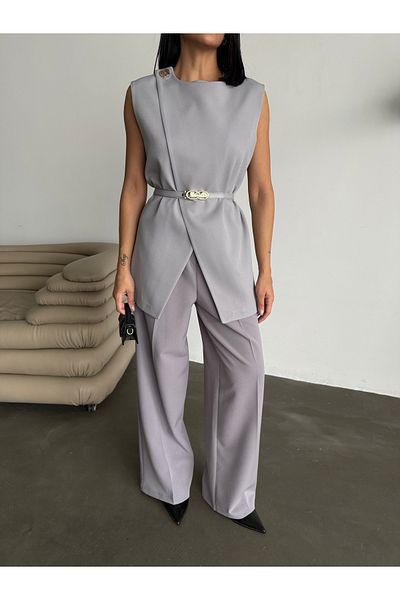 CLB COLLECTION Women's Vest Trousers Set