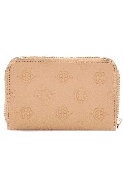 Guess Women's Beige Cresidia Medium Size Zippered Wallet