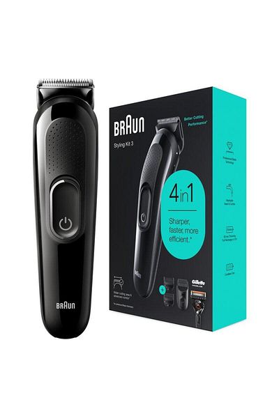 Braun Braun Styling Kit3 SK3300 beard trimmer, 4-in-1 for men, 2 accessories