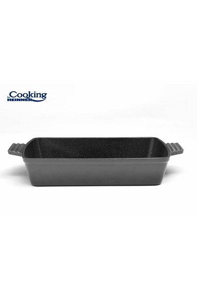 Heinner Tava fonta emailata Heinner MARBLE GREY, 33 x 23 x 7 cm