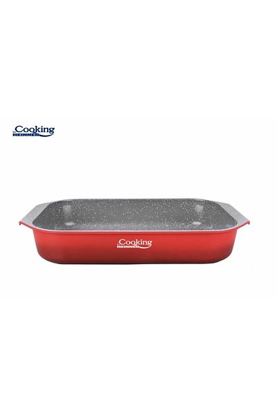 Heinner ALUMINUM TRAY 39.5 x 26 CM, RED LINE