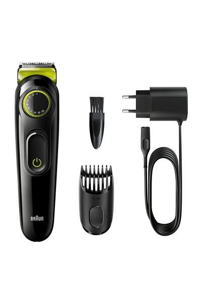 Braun Braun Series 3 Beard Trimmer BT3323, Black/Green