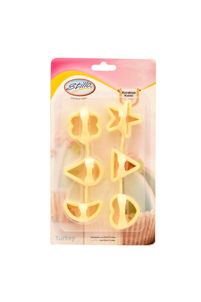 Generic قطاعة بسكويت بلاستيك اشكال مختلفة 6 قطع متعدد الالوان