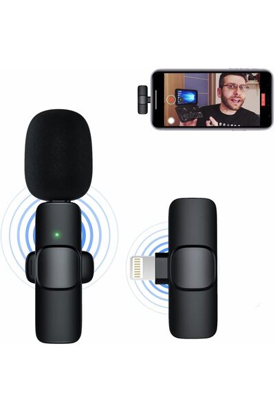COOYA Wireless Lavalier Microphone, Plug-Play, Clip-on Microphones for Interview | Podcast | Vlog