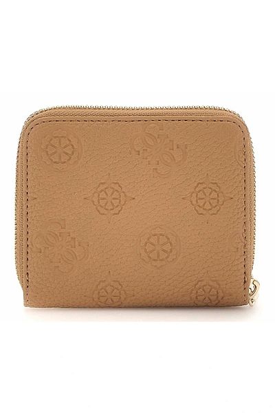 Guess Women's Beige Cresidia Small Zipper Wallet