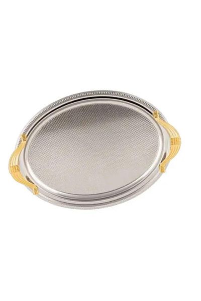 Osena Oval serving tray with handles Osena Deco Art, 48 x 33 cm (Silver)