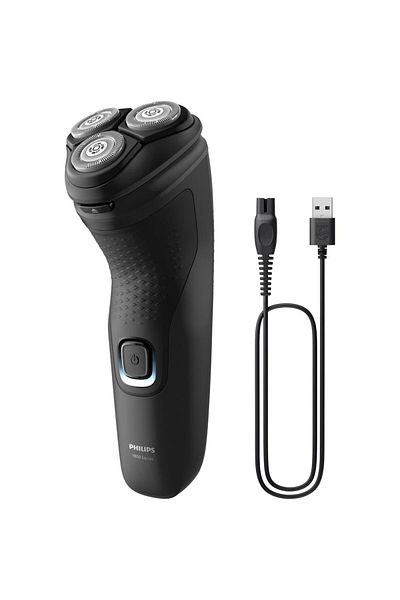 Philips Aparat de ras Philips Shaver Seria 1000 S1141/00,barbierit umed i uscat,fara fir,capete 4D flexibile