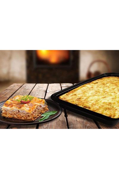 vanora Tava cuptor Vanora VN-SL-2006, 37.5 X 25.5 X 5 cm (Negru)
